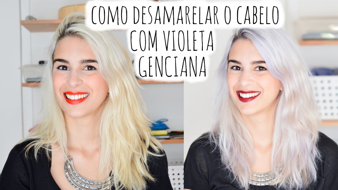 Como Desamarelar o Cabelo com Violeta Genciana - YouTube