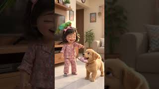 Manu‘s Slipper is Flying! 🦜🐕 #trending #viral #comedy #shorts #3danimation
