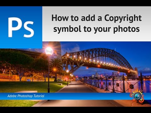 Video: How To Put A Copyright Sign On Your Photo