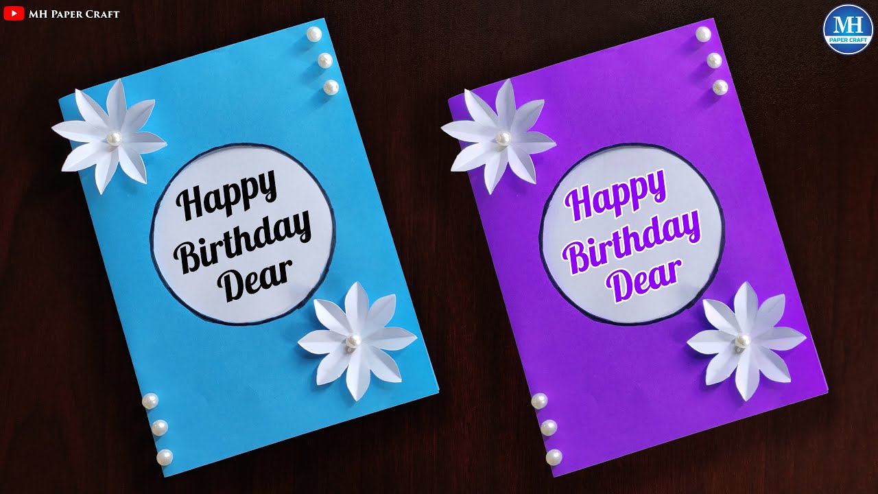 Easy & Beautiful Birthday Card Making / Birthday Card Ideas / Birthday