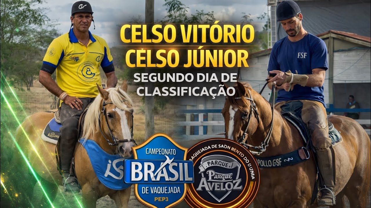 CELSO VITÓRIO E CELSO JÚNIOR: PAI E FILHO, UMA DUPLA COM SETE TÍTULOS BRASILEIRO | VAQUEJADA AO VIVO