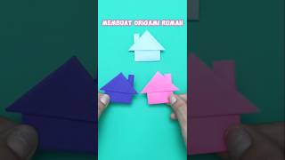 Membuat origami rumah ternyata sangat mudah #shorts