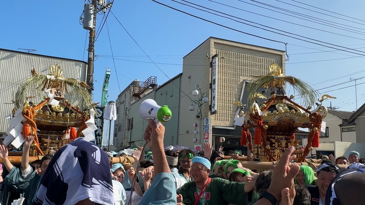 令和七年　八重垣神社祇園祭　神輿連合渡御　仮宮前　8/5