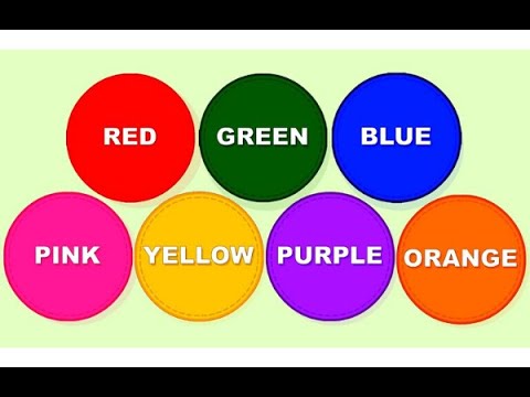 Video HỌC TIẾNG ANH CHỦ ĐỀ MÀU SẮC - COLORS - SABICHANNEL - YouTube