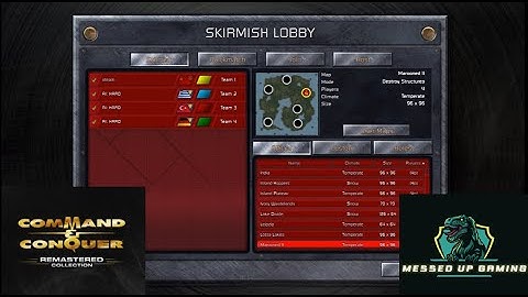 Command and Conquer Red Alert Remastered Skirmish Gameplay USSR– MAP: Marooned II 4