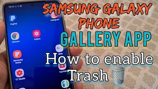 How to enable "Trash" settings for Samsung Galaxy Android 10 Gallery App screenshot 3