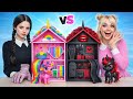 Amazing Doll House RAINBOW vs BLACK Challenge ❤️ #viral #comedy