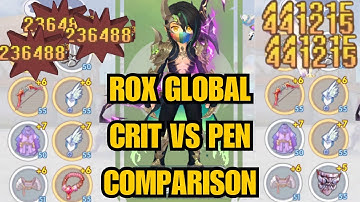 [EN] ROX GLOBAL - HUNTER CRIT BUILD TO PPEN BUILD TEST