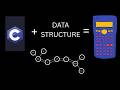 I built a Scientific calculator in C using doubly linked lists