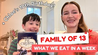 Family of 13 ❤️ What we eat in a week + Chloe's 10th Birthday Party \& NY Philharmonic Trip!