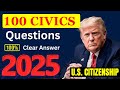 2025 random 100 civics questions and answers - U.S. citizenship interview I N400 Interview #n400