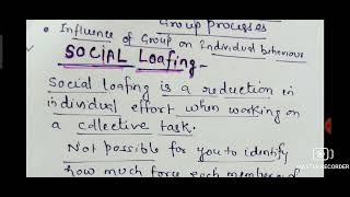Influence of GROUP on Individual Behaviour. Class 12 PSYCHOLOGY Chapter 7 Social Influence and Group