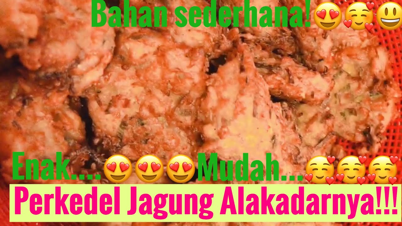 Cara mudah buat perkedel jagung ala kadarnya - YouTube