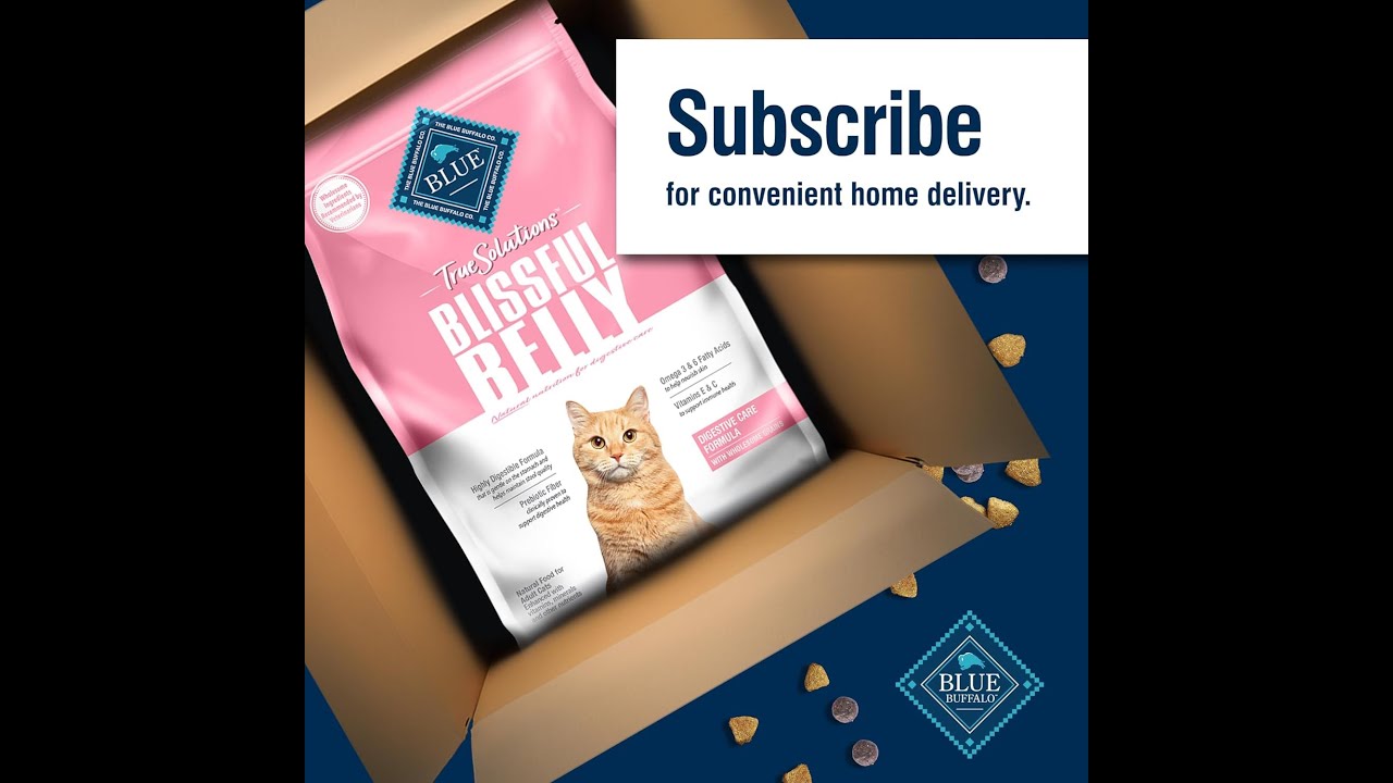 Blue Buffalo True Solutions Blissful Belly Digestive Care Natural Dry Food for Adult Cats, Chicken