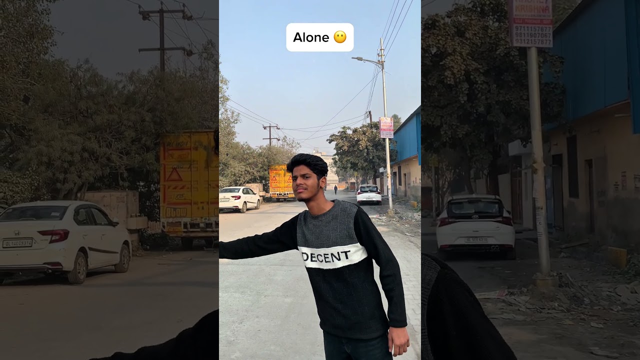 Alone vs with friend 😅 