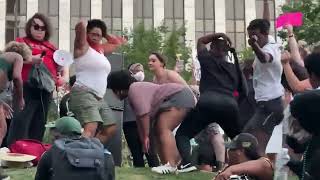 Dallas women TWERKING for abortions. WTF