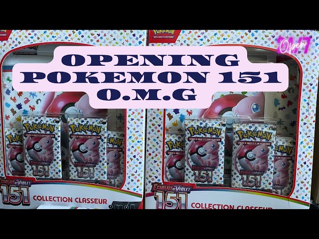 JE PESE LES BOOSTERS - CHOQUANT - POKEMON 151 - COFFRET CLASSEUR