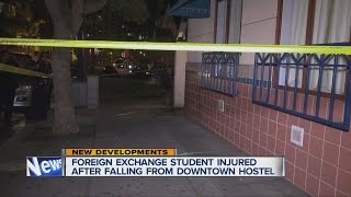 Man falls off Little Italy hostel balcony