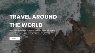 Create a Fullscreen Video Background Website Using Html & CSS | Video Background Website