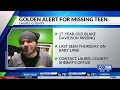 Golden Alert: Teen on anxiety medication missing from Laurel County