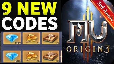  MU Origin 3 Gift Codes 2025 | MU Origin 3 Codes - How To Redeem Code