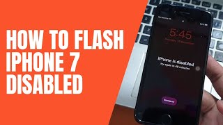 How to Flash iPhone 7 iPhone is disabled forgot passcode use 3utool easy method