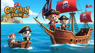 Puppy Becomes the Captain of a Giant Pirate Ship! | Funny and Cute Kids Nursery Rhyme Animation