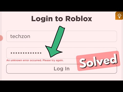 Fix roblox an unknown error occurred please try again | login problem solved