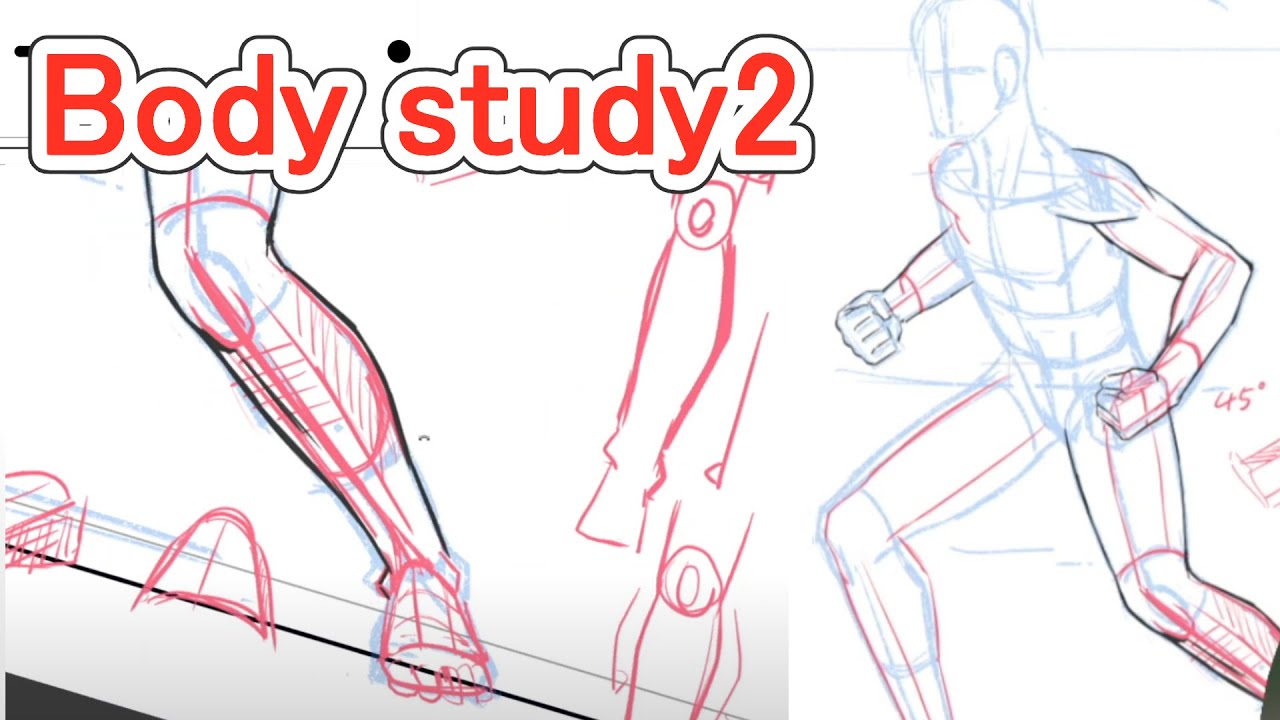 [Japanese Pro Animator] Body study2 - YouTube