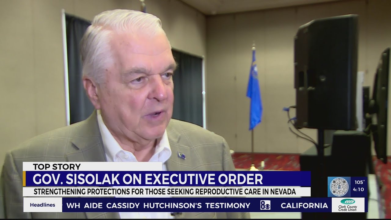 Nevada Gov Steve Sisolak Signs Executive Order Strengthening Abortion 