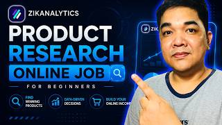 Product Research VA JOB Using Zikanalytics Tutorial For Beginners Work From Home Online Jobs screenshot 5