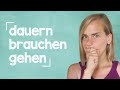 German Lesson (252) - 3 Important Verbs - dauern - brauchen - gehen - Vocab  Listening - B1