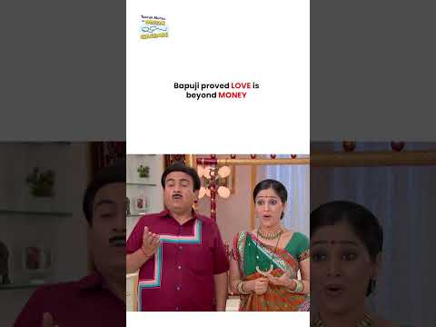 Bapuji proved love is beyond money ! #tmkoc #funny #jethalal #daya #shortsfeed