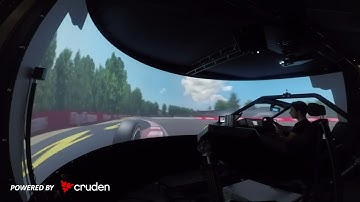 A lap of the Canadian Grand Prix at the Circuit Gilles Villeneuve, Montreal, in a Cruden simulator.