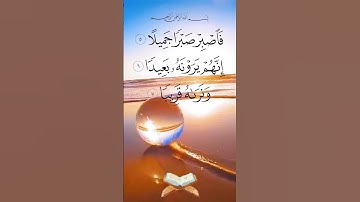 فاصبر صبرا جميلا انهم يرونه بعيدا ونراه #حالات_واتس_اب قرآن كريم 🩵💜 تلاوة خاشعة #اكسبلور
