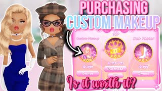 BUYING CUSTOM MAKEUP IN DRESS TO IMPRESS *Is it worth it?* | Roblox Dress To Impress