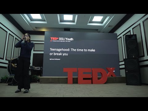 “Teenagehood: the time to make or break you.” | Agiimaa Enkhbaatar | TEDxBSU Youth Episode cover