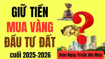 Giữ Tiền, Mua Vàng Hay Đầu Tư Đất? Chiến Lược Tài Chính 2025 | Xem Ngay Trước Khi Mua