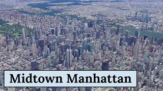 🇺🇸 GEOGRAPHY OF MIDTOWN MANHATTAN in 1 minute 🗺️