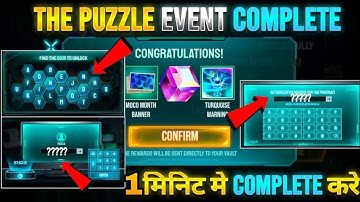 NEW PUZZLE MOCO SOLVED ALL SOLUTION FREE REWARD || GARENA FREEFIRE