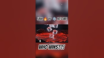 lava vs ice cube❓❓ #lava #ice #satisfying
