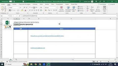 Curso de Excel: Cómo crear códigos QR en Excel - Sesión N°51