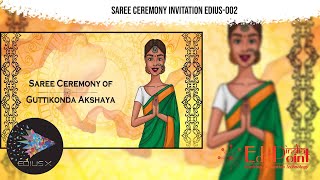EDIUS || 00141 || SRC-EDI-002 || Whatsapp Saree Invitations | Multi Language | #EditPointIndia ||