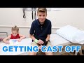 GETTING CAST OFF BROKEN ARM | THE MOMENT HE HAS BEEN WAITING FOR AND JUST IN TIME FOR CHRISTMAS