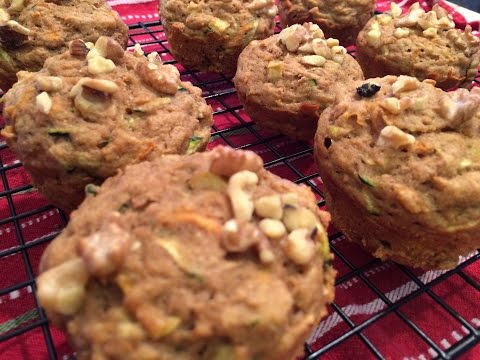 Carrot Apple and Zucchini Muffins