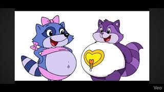 Bright Heart Raccoon And Pinch Raccoon Bellies