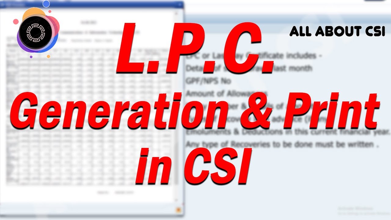 lpc-last-pay-certificate-generation-in-csi-all-about-csi-youtube