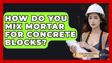 How Do You Mix Mortar For Concrete Blocks? - Civil Engineering Explained