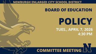 BOE Policy Committee Meeting - April 7, 2026 - 4:30PM