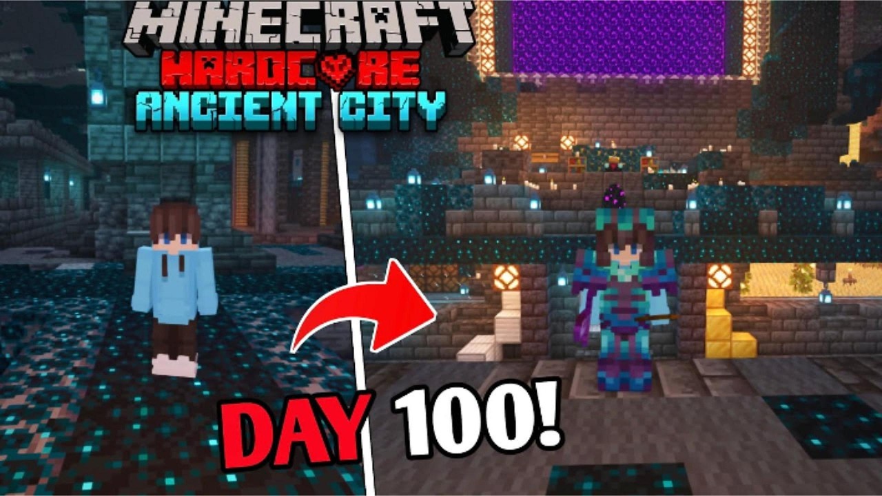 Tôi Đã Sống Sót 100 Ngày Trong THẾ GIỚI THÀNH PHỐ CỔ Duy Nhất Trong Minecraft Hardcore!